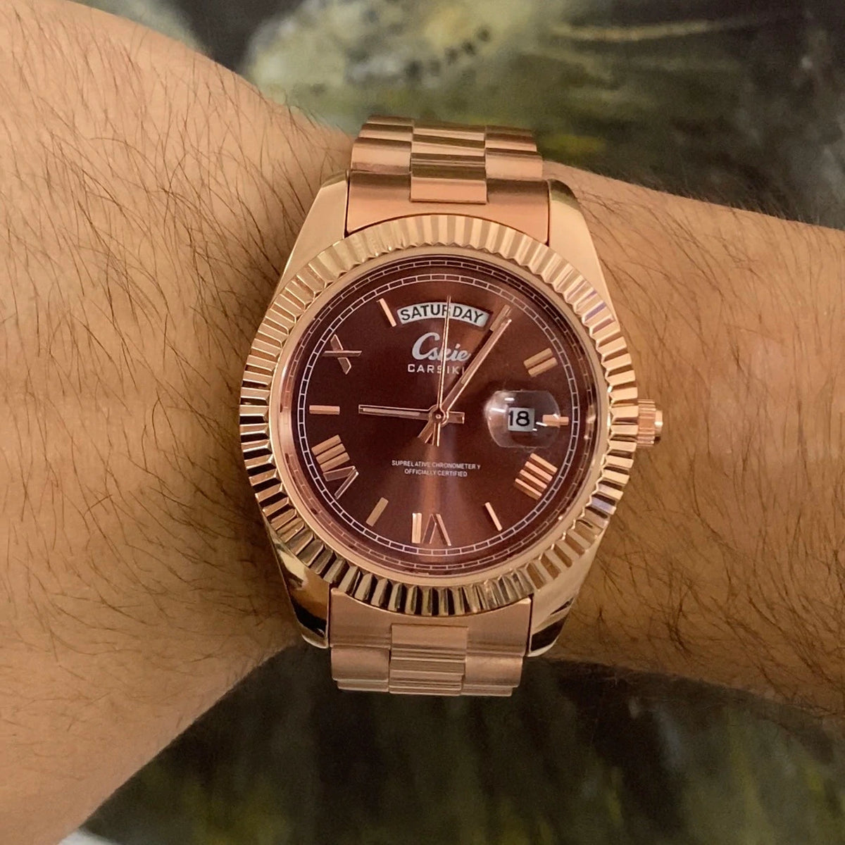 Reloj altura date chocolate